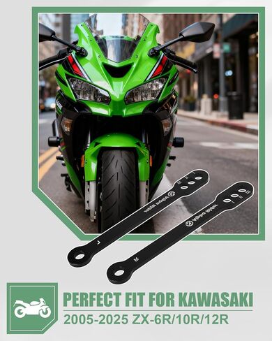 for Kawasaki ZX-6R Lowering Links 3-Position | 2005-2025 | ZX-10R ZX-12R ZX-9R | CNC Billet Aluminum Slam Kit in Kuwait