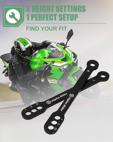 for Kawasaki ZX-6R Lowering Links 3-Position | 2005-2025 | ZX-10R ZX-12R ZX-9R | CNC Billet Aluminum Slam Kit in Kuwait