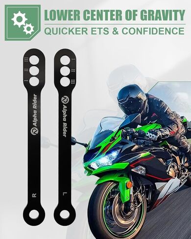 for Kawasaki ZX-6R Lowering Links 3-Position | 2005-2025 | ZX-10R ZX-12R ZX-9R | CNC Billet Aluminum Slam Kit in Kuwait