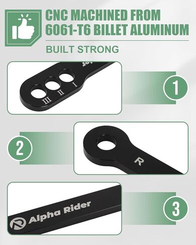 for Kawasaki ZX-6R Lowering Links 3-Position | 2005-2025 | ZX-10R ZX-12R ZX-9R | CNC Billet Aluminum Slam Kit in Kuwait