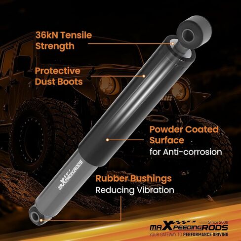 maXpeedingrods 4-7" Rear Lowering Shock for Chevy C10/GMC C15 1973-1987, Upgraded G1 Nitrogen-charged Drop Shock Absorbers in Kuwait