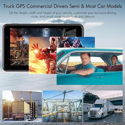 Upgarded 2026 GPS Navigator for Car,Truck RV-7'' HD Touchscreen Navigation System, Latest North/South America Maps,Free Lifetime Update,Speed&Red Light Warning,Turn-by-Turn Voice Guidance,for all cars in Kuwait