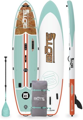 BOTE 11' FT 6" Breeze Aero لوح مجداف قابل للنفخ، متوافق مع MAGNEPod iSUP رائع للبالغين والأطفال ومناسب للسفر العائلي وخيارات ألوان متعددة الأحجام in Saudi Arabia
