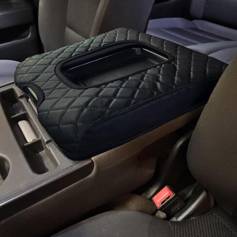 غطاء وحدة التحكم المركزية Zxiaochun متوافق مع ملحقات مقعد القفز 2019-2025 2026 Chevy Silverado/GMC Sierra، غطاء واقي من الجلد لمسند ذراع وحدة التحكم الوسطى (فقط لوحدة تحكم المقعد المنفصل) in Kuwait