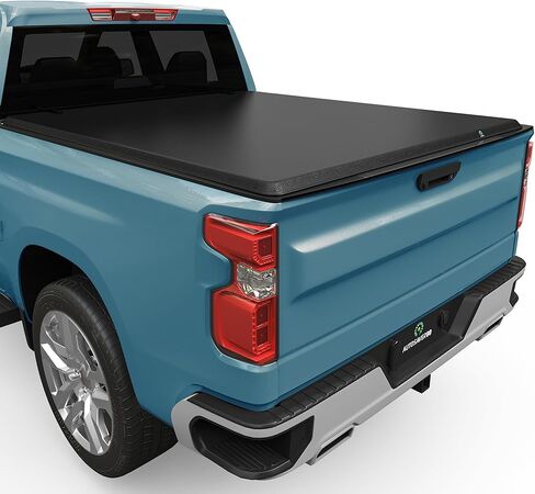 AUTOSAVER88 Soft Quad-fold Truck Bed Tonneau Cover Fit for 2007-2026 Chevy Silverado/GMC Sierra 1500 New Body 5.8 ft Bed in Kuwait