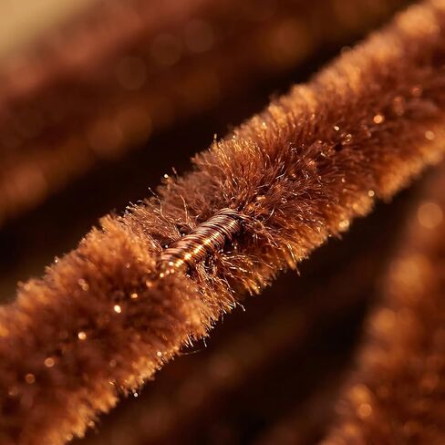 Brown Pipe Cleaners 100 Pieces Chenille Stems for DIY Art Decorations Creative Craft (6 mm x 12 Inch) in Saudi Arabia