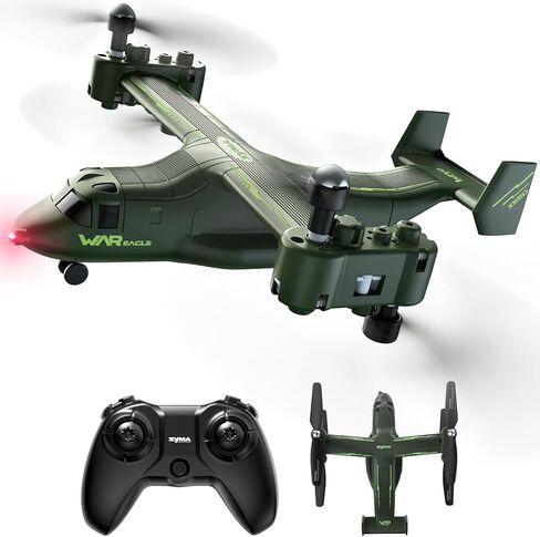 طائرة SYMA X550 RC، طائرة تحكم عن بعد 4 قنوات مع سرعة عالية/منخفضة، إقلاع/هبوط بمفتاح واحد، أوضاع الطيران المثيرة، هدية طائرة نموذجية للجيش للأطفال والمبتدئين والكبار in Kuwait