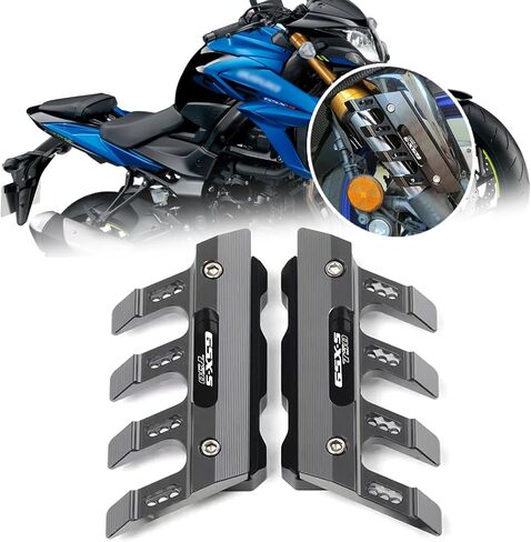 ل GSX-S750 GSXS750 دراجة نارية درابزين الجبهة شوكة حامي الجبهة درابزين الحرس المنزلق gsx-s750 دراجة نارية الملحقات (الذهب) in Kuwait
