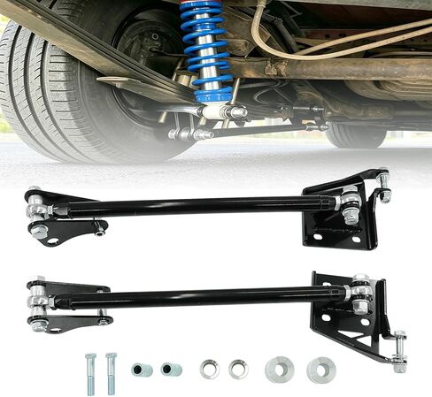 قضبان ربط الجر متوافقة مع شيفروليه S10 وChevy Blazer 1983-2004، متوافقة مع GMC Sonoma & S15 1983-2004 قضيب الجر عالي التحمل مطلي بمسحوق فولاذي أسود in Kuwait
