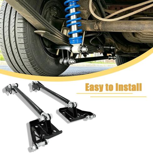 قضبان ربط الجر متوافقة مع شيفروليه S10 وChevy Blazer 1983-2004، متوافقة مع GMC Sonoma & S15 1983-2004 قضيب الجر عالي التحمل مطلي بمسحوق فولاذي أسود in Kuwait