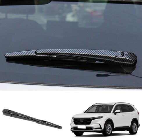 ملحقات السيارة غطاء ممسحة النافذة الخلفية شريط زخرفي واقٍ متوافق مع Honda CR-V CRV 2023 2024 2025 2026 (أسود لامع) 3 قطع ABS in Kuwait