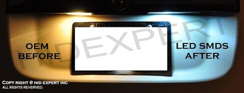 ICBEAMER x5 prs LED لوحة ترخيص احتياطية لوقوف السيارات، مصابيح إضاءة على شكل قبة مناسبة: T10 168 194 920 921 [أبيض فائق] in Kuwait