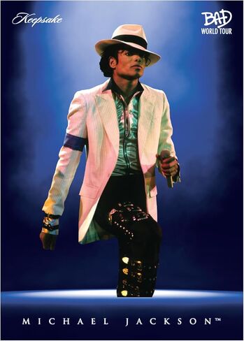 صندوق هواية مايكل جاكسون Bad World Tour Keepsake Premiere Hobby Box: 16 حزمة، توقيع Chase Rare 1/1 وقطع أثرية أصلية للقفازات التي تم ارتداؤها في الجولة، مجموعة أكثر من 300 بطاقة in Kuwait