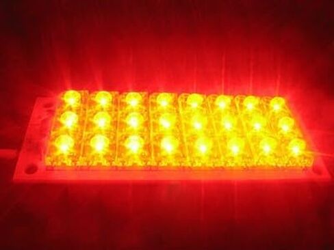 2 قطعة لوحة إضاءة LED حمراء 12 فولت، 24 قطعة مصابيح LED لسمكة البيرانا، 2 وات، 79 × 28 × 10 مم، لإضاءة المركبات والبحرية in Kuwait