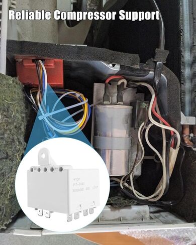 1497-9051 RV Start Relay 115V/230V متوافق مع ضاغط تكييف الهواء Coleman Mach 1 Mach 3 RV استبدال 1497-4131، 1497-415، 6258-3071 in Kuwait