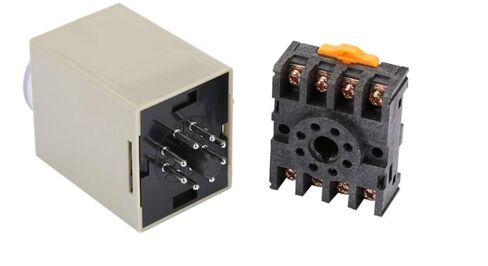 time Relay DC24V Power-on delay Relay 0-6 Seconds, 8-pin 5A with Base (2) in Kuwait