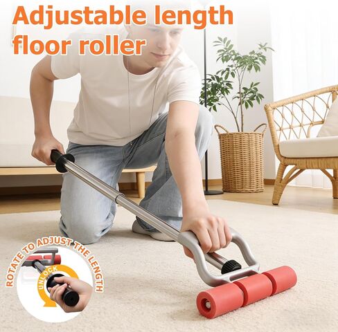 Rubber Roller 17-27 Inch Adjustable j Roller Pressure Tool Heavy Duty Floor Roller Save Effort Laminate Roller No Installation Required Vinyl Roller Tool Remove Air Seam Roller for Laminate,Wallpaper in Kuwait