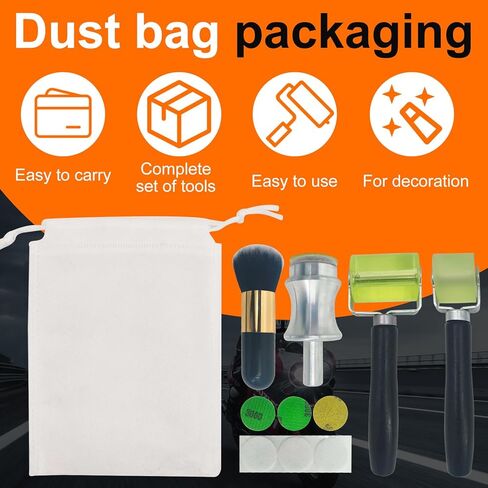 1-inch and 2-inch soundproofing seam rollers, smoothing tools, and dusting brushes, plus a 1-inch rotating tool designed for enhancing dimensional effects when applying silver leaf and gold leaf. in Kuwait