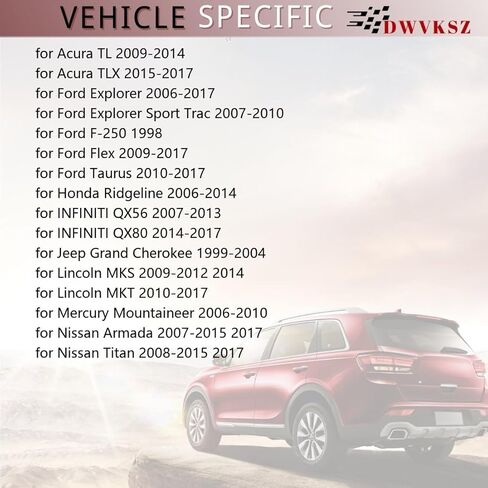 استبدال جلبة مطاطية لفرجار قرص الفرامل الأمامي قطعة واحدة Dwvksz لسيارة Lincoln MKS 3.7L 2009 2010 2011 2012 2014، لسيارة Ford Explorer 2.0L 2012 2013 2014 2015، لسيارة INFINITI QX80 5.6L 2014 2015 2016 2017 in Kuwait