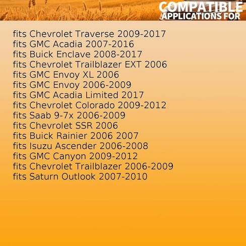 1 × بطانة فرامل قرصية أمامية تناسب شيفروليه كولورادو، تريل بليزر، SSR 2006 2007 2008 2009 2010-2012 تناسب GMC Acadia 2007-2016 تناسب Buick Enclave، Rainier 2006-2017 in Kuwait
