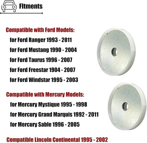 2PCS Front Door Glass Retainers Compatible with Ford Ranger Crown Mustang Taurus Lincoln Mercury 1990-2011, Window Regulator Spacers for D9AZ-54234A46-AA in Kuwait