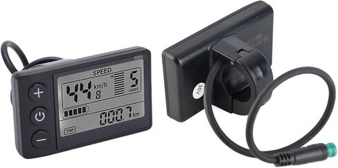 شاشة LCD S866، مقياس ABS مقاوم للماء مع قابس SM، لمقود الدراجة الكهربائية 24 فولت 36 فولت 48 فولت 22.2 مم in Kuwait