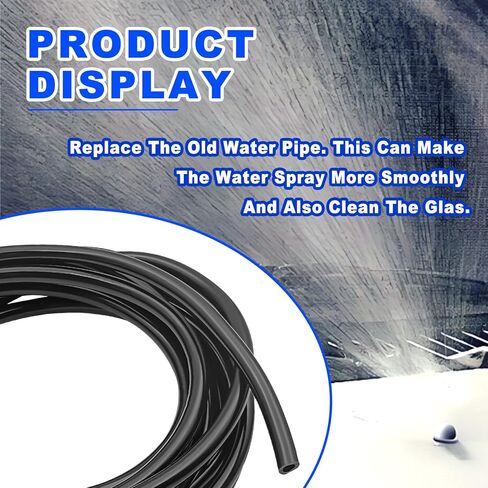 4 Meter Universal Car Windshield Washer Hose Tube Replacement Kit with 12 Connectors for Windshield Wiper Jet Nozzle Repair and Glass Washing System Maintenance in Kuwait