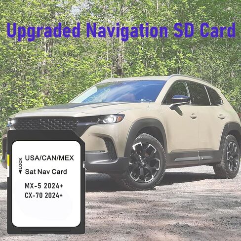 بطاقة SD للملاحة المحسنة متوافقة مع خرائط 2025-2026 CX-50/3 / CX-30 / CX-70، 2024-2026 MX-5، الولايات المتحدة الأمريكية/CAN/MEX in Kuwait