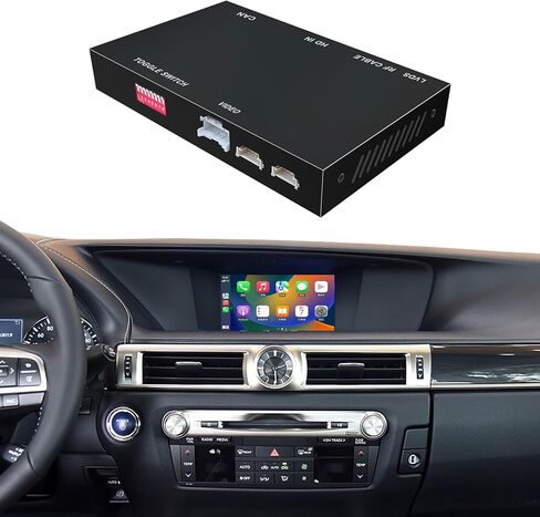 مجموعات التحديثية لفك التشفير التلقائي CarPlay Android المتوافقة مع Lexus GS250 GS300 GS350 GS450 لعصا التحكم من 2012-2015، وصلة مرآة داعمة، وكاميرا احتياطية، وتشغيل عصا USB in Kuwait