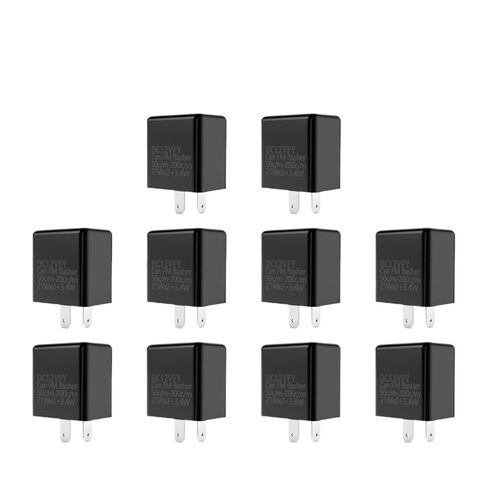 Safety Relay 2Pin Motorcycle L-ed Flasher Adjustable of Turn Blinker Relays Moto Accessories 1-20PCS Safety Control Relay(Orange-1PCS) in Kuwait