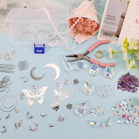 Sunlight Capture Set DIY Rainbow Maker Kit Hanging Charms and Prisms for Home Wedding Garden Christmas Light and Shadow, Multicolor in Kuwait