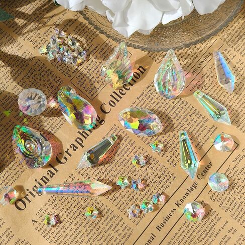 Sunlight Capture Set DIY Rainbow Maker Kit Hanging Charms and Prisms for Home Wedding Garden Christmas Light and Shadow, Multicolor in Kuwait