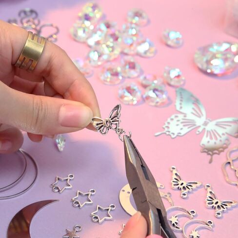 400Pcs DIY Sun Catcher Colorful Crystal Hanging Ornaments Set DIY Making Supplies for Home Garden Party Decoration (400pcs DIY kit Material Package) in Kuwait