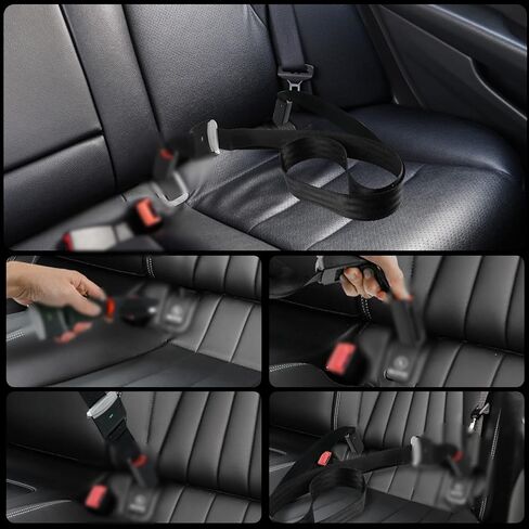 وسادات حزام تثبيت السيارة متوافقة مع أشرطة تثبيت مقعد الأطفال العالمية Isofix مع غطاء ملحق لواجهة المزلاج in Kuwait