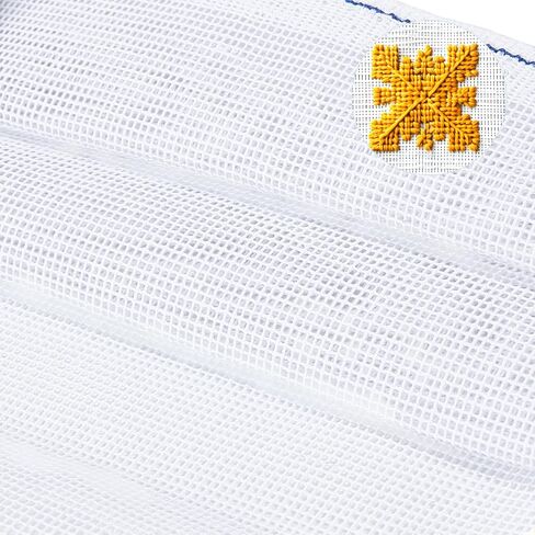 12 Mesh White Needlepoint Canvas, 18.8 x 59 Inch Interlock Blank Embroidery Fabric, Needlepoint Canvas Eye Mesh Fabric Sheets for Embroidered Knit Crochet Projects and Make Dividers in Kuwait