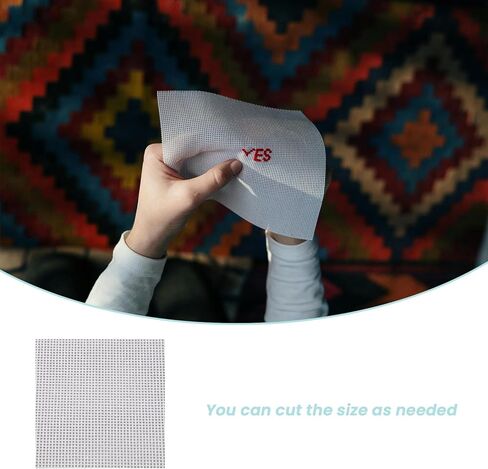 1Pack White Needlepoint Canvas, Polyester Cotton Mesh Canvas Sheets, 14 Mesh Blank Embroidery Canvas Sheets for Knit and Crochet Projects(36 x 63 Inch) in Kuwait