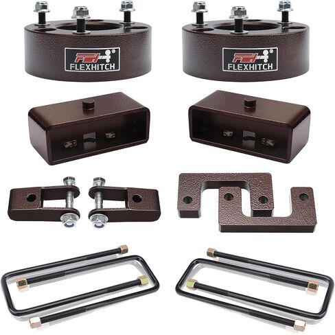 3.5" Front + 3" Rear Full Leveling Lift kit Compatible with 2007-2018 Silverado 1500 Sierra 1500 2WD/4WD, 2019-2024 Silverado/Sierra 1500 2WD, Include Rear shock extensions in Kuwait