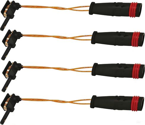4-Pack Brake Sensor Brake Pad Wear Sensor Front and Rear, Brakes Pad Alarm Line for Mercedes-Benz W211 W220 E350 E500 C300 C350 CL500 CL600 CLK320 Accessories, OEM #2115401717 2205400617 in Kuwait