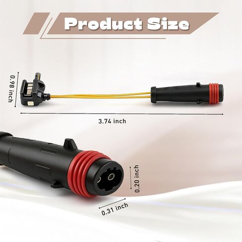 4PCS Brake Sensor for Mercedes-Benz W211 W220 E350 E500 C300 C350 CL500 CL600 Car Accessories Front Rear Brake Pad Wear Sensor Brakes Pad Alarm Line Replacement OEM 2115401717 2205400617 in Kuwait