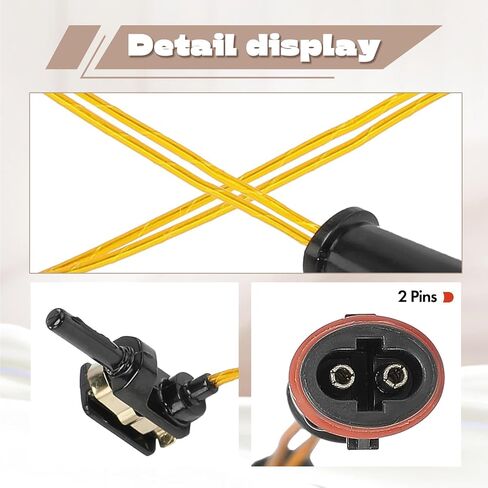 4PCS Brake Sensor for Mercedes-Benz W211 W220 E350 E500 C300 C350 CL500 CL600 Car Accessories Front Rear Brake Pad Wear Sensor Brakes Pad Alarm Line Replacement OEM 2115401717 2205400617 in Kuwait