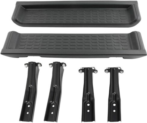 Pair of Side Steps Compatible with TJ 97-06 Running Board Bar Black in Kuwait