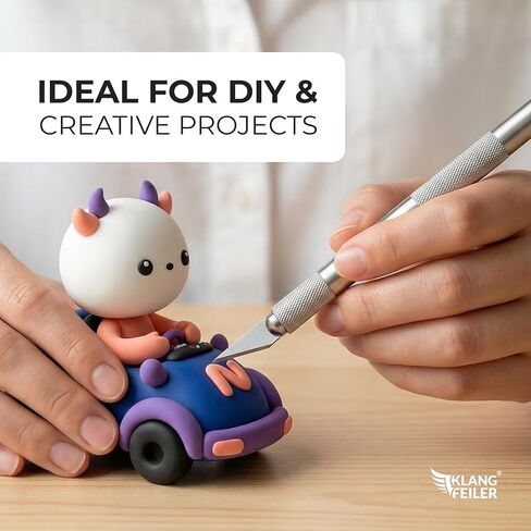 مجموعة سكاكين Klangfeiler® Hobby للحرف اليدوية - مع 10 شفرات - سكين فني دقيق - مجموعة قطع السكاكين الحرفية in Kuwait