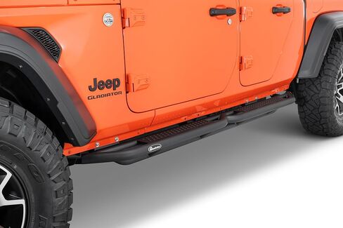 درع جانبي Quadratec QRC مع خطوة - يناسب Jeep Gladiator JT 2020+ - واقي متأرجح فولاذي شديد التحمل مع وسادة خطوة مدمجة in Kuwait