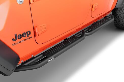 درع جانبي Quadratec QRC مع خطوة - يناسب Jeep Gladiator JT 2020+ - واقي متأرجح فولاذي شديد التحمل مع وسادة خطوة مدمجة in Kuwait