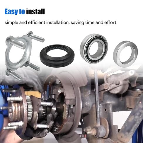 Rear Wheel Axle Bearing and Seal Kit Fit for Jeep Wrangler JK/JKU 2007 2008 2009 2010 2011 2012 2013 2014 2015 2016 2017 2018 Axle Shaft Seal Retainer Replace 68008523AA 68003270AA 83503077 68499023AA in Kuwait