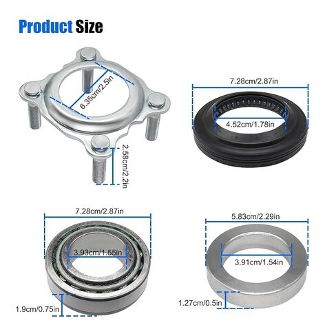 Rear Wheel Axle Bearing and Seal Kit Fit for Jeep Wrangler JK/JKU 2007 2008 2009 2010 2011 2012 2013 2014 2015 2016 2017 2018 Axle Shaft Seal Retainer Replace 68008523AA 68003270AA 83503077 68499023AA in Kuwait