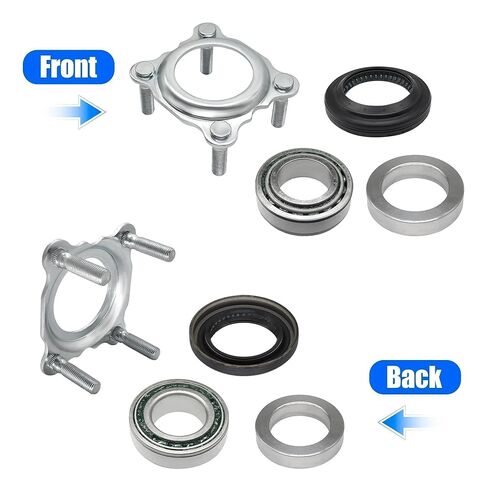 Rear Wheel Axle Bearing and Seal Kit Fit for Jeep Wrangler JK/JKU 2007 2008 2009 2010 2011 2012 2013 2014 2015 2016 2017 2018 Axle Shaft Seal Retainer Replace 68008523AA 68003270AA 83503077 68499023AA in Kuwait