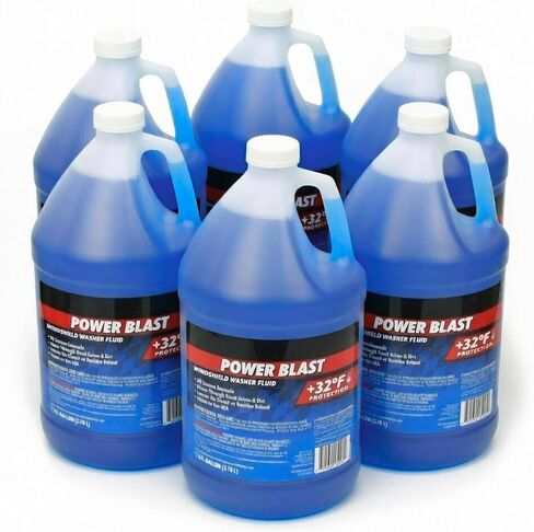 Power Blast Windshield Washer Fluid - All Season Formula, 0°F Protection | Removes Road Grime & Dirt, Ready to Use (1 Gallon) in Saudi Arabia