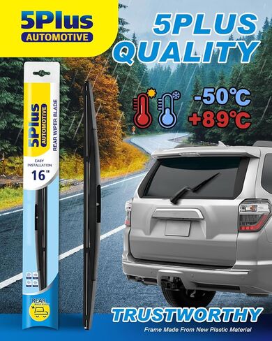 5 PLUS® 16 Inch Rear Wiper Blade Replacement for Honda 2005-2024 Odyssey,2019-2023 Passport/2020-2024 Subaru Outback/2022-2025 Acura MDX Rear Windshield Wiper Mute Original OEM Quality in Kuwait