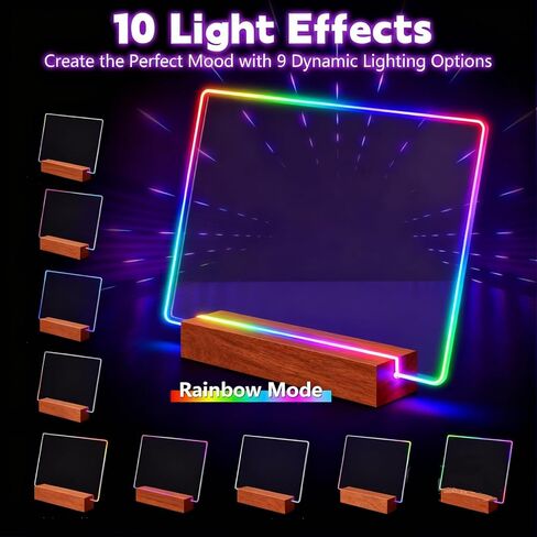 لوحة ملاحظات LED بألوان من SetGame، لوحة رسم قابلة للمسح الجاف بـ 9 أوضاع، لافتة لوحة إعلانات رسالة نيون متوهجة مع حامل in Kuwait